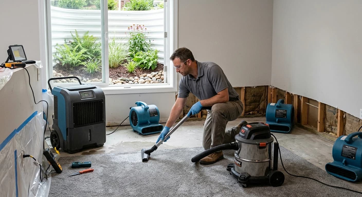 Professional water damage restoration work - How can landscaping contribute to water damage prevention?